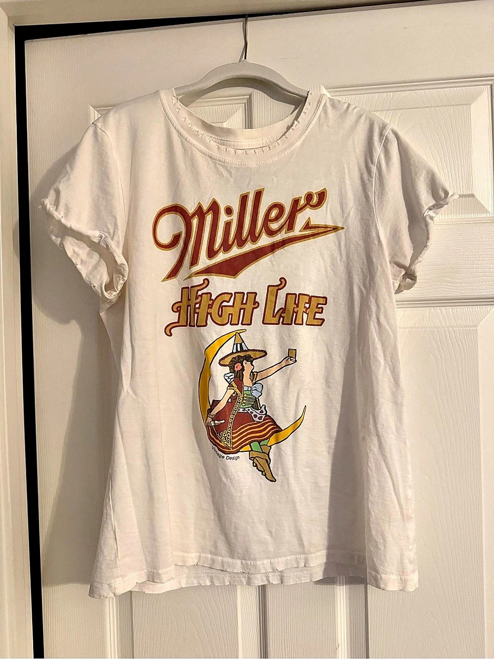 Miller High Life Graphic Tee White Size Medium